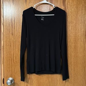 A new day black long sleeve top